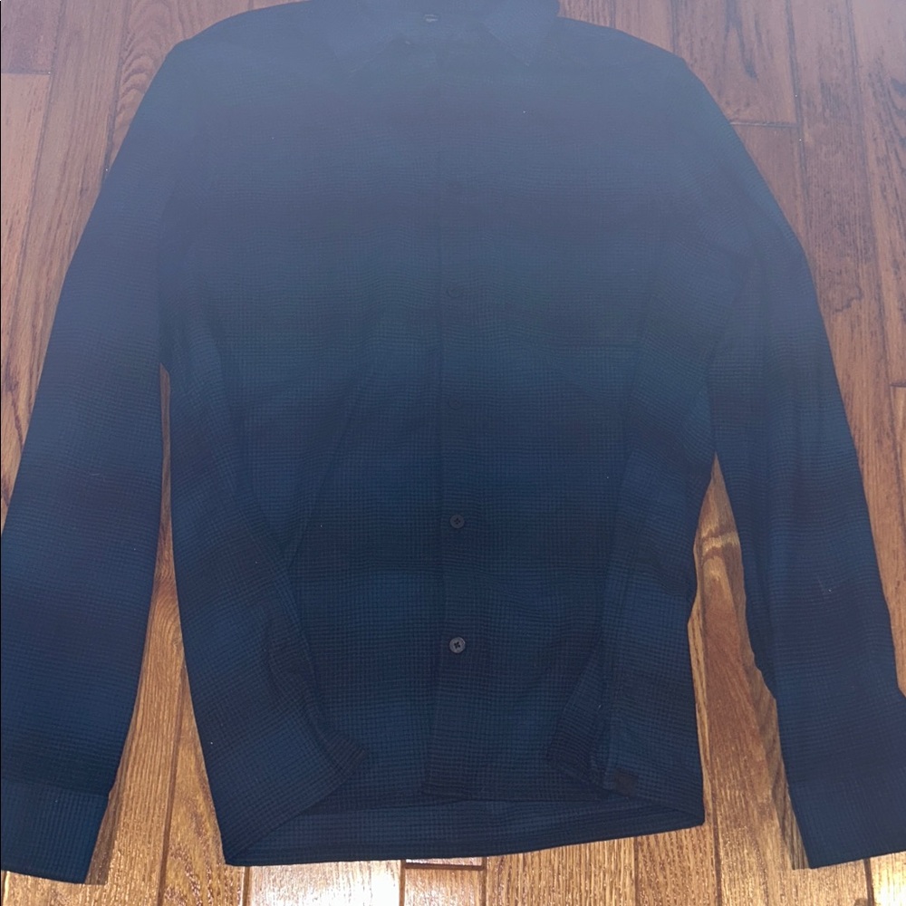 Lululemon Athletica Blue Striped Shirt